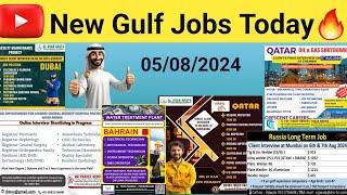 Latest free gulf jobs today, gulf jobs 2024, dubai jobs, gulf jobs August 2024, gulf job interviews