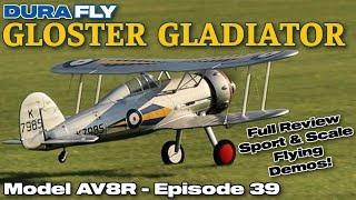 Durafly (PNF) Gloster Gladiator Mk1 Biplane Fighter EPO 1100mm (43")  - Model AV8R Review