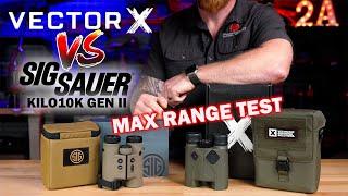 Best Laser Rangefinder - Vectronix Vector X vs Sig Sauer Kilo 10K Gen II - Max Distance Test