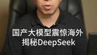 国产大模型轰动全球 揭秘DeepSeek 国产大模型DeepSeek轰动全球的背后！人工智能 AI 科技ChatGPT