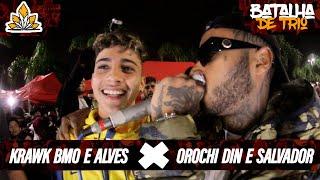 OROCHI, DIN E SALVADOR X KRAWK, BMO E ALVES | 180ª Batalha da Aldeia | ESPECIAL DE TRIO | Barueri