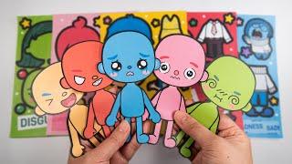 [ Paper Diy ] 인사이드아웃2 토카보카 스티커북 Inside Out 2 Toca Boca Sticker Book