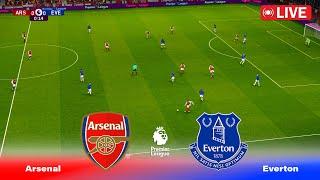 LIVE : ARSENAL vs EVERTON | Premier League 2024 | Full Match | PES Game Simulation