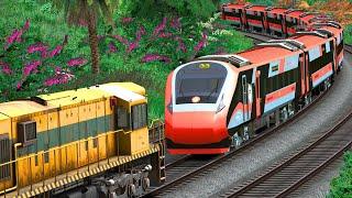WDS6AD SHUNTING SAFFRON VANDE BHARAT | BUMPY RAILROAD | RAILWORKS TRAINS SIMULATOR | NTG GAMING