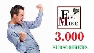 Esc Mike - 3000 Subscribers!! Thank You Eurovision Youtubers!!