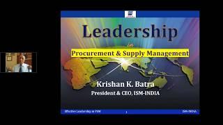 Effective Leadership in Procurement & Supply Management