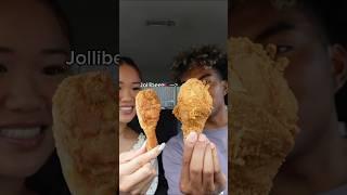 Jollibee vs KFC #couple #couples #couplegoals #girlfriend #boyfriend #foodie #foodies #foodlover