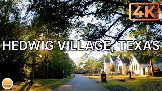 City of Hedwig Village, Texas in the Memorial Villages. An UltraHD 4K Real Time Driving Tour.