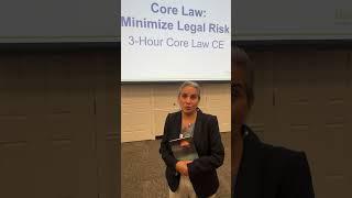 Powerful Core Law CE Testimonial You Need To See! |  #realestate #realestatesales