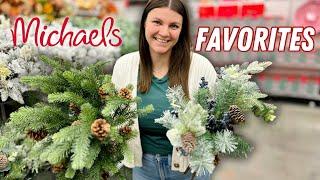 My FAVORITE florals from Michaels for making Christmas wreaths!