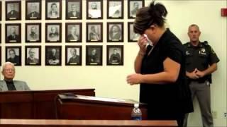 Shayla Johnson's mother, Lori Black, speaks at Charles Lewis Jr.'s sentencing hearing