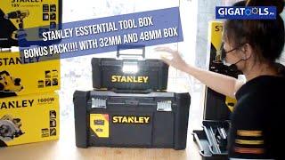 New Stanley STST1-75772 Essential Toolbox Bonus Pack 48cm and 38cm with Metal Latch