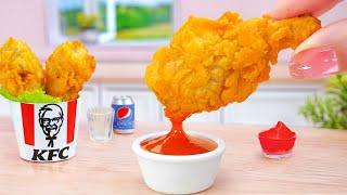 KFC Recipe Revealed  Cooking Miniature Crispy Fried KFC Chicken Thighs Tina Mini Cooking