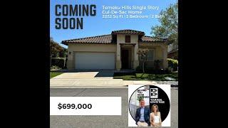 Coming Soon Temeku Hills Home Temecula CA  92591