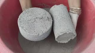 Gritty sand cement full dry crumbling by Sa Asmr