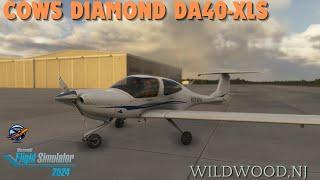 COWS Diamond DA40-xls in Microsoft Flight Simulator 2024|South Jersey Tour|KWWD|#msfs2024 #cowsda40