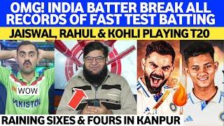 OMG! Indian Batters Playing T20 In Test | India Break All Fastest Batting Records In Test Vs Ban