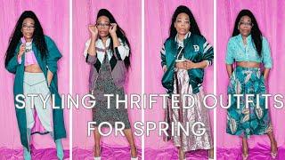 Styling Thrifted Outfits with 2025 Spring Trends | Sustainable Fashion on a Budget