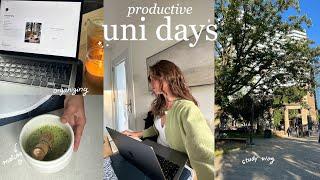 productive school days in my life | getting organized, working at the library & study vlog