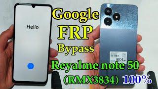 Realme note 50 Google FRP Bypass Android 13 (RMX3834)