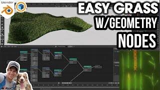 EASY GRASS in Blender with Geometry Nodes!