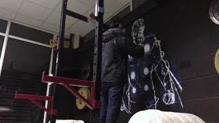 Painting Thor at Gainforth Gym Belfast