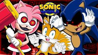 Tails VS Sonic.EXE and Possessed Amy | Tails Plays Sonic World  | HALLOWEEN SPECIAL 