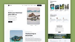 Design an Engaging Travel Agency Website Landing Page with HTML and CSS | Step-by-Step Guide