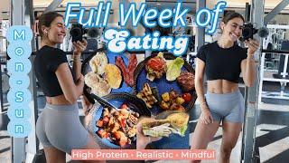 FULL WEEK OF MINDFUL EATING TO STAY FIT  [MON-SUN] | High Protein & Balanced | Weekly Vlog