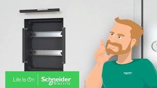 Resi9 MP - How to Fix and Remove Terminal Bar | Schneider Electric