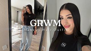 CHIT CHAT GRWM | makeup,hair,outfit, & get to know me a little more