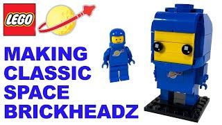 Making Classic Space BrickHeadz | Modifying Benny Lego set 41636