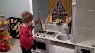 DIY Play Kitchen from an Entertainment Center