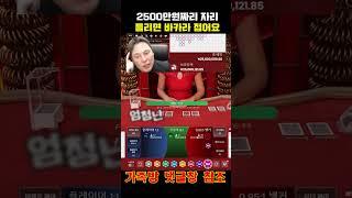 이자리 2500만원 갑니다 틀리면 바카라 안해요 #바카라토형제 #바카라토식이하이라이트