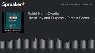 R Haim Ovadia - The Torah's Positive Psychology