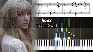 Taylor Swift - hoax - Accurate Piano Tutorial with Sheet Music