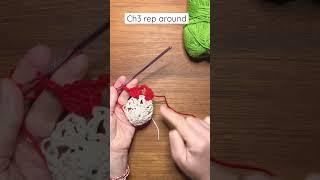 Crochet Strawberries  Tutorial Part 3 of 4 Fruit Series #shorts #crochet #fruits