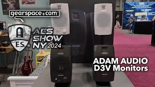 ADAM Audio D3V Desktop Monitors - Gearspace @ AES NYC 2024