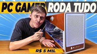 Montando PC GAMER AMD Ryzen 7500F e RX 7600 no GABINETE Montech Heritage Pro I Teste em Jogos