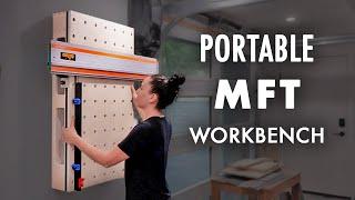 Portable MFT Workbench with a DIY Fence & Rail Hinge