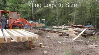 Timelapse - A day of work on the dovetail log cabin