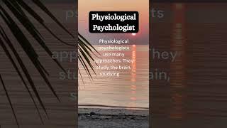 who is "PHYSIOLOGICAL PSYCHOLOGIST"!? #sciencefacts#share#psychological#psychologyfact#education