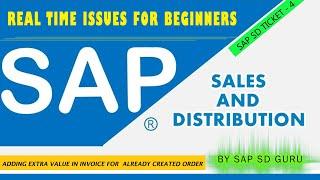 SAP SD REAL TIME ISSUE  - 4  BY SAP SD GURU