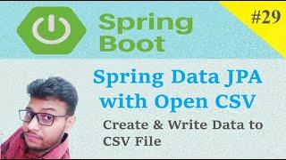 Spring Boot using Open CSV [Hindi] #29