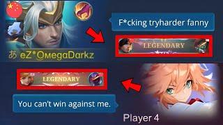 I MET THIS TRYHARDER MAIN FANNY AND THIS HAPPENED... (insane jungler battle)
