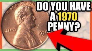 1970 LINCOLN CENT PENNY COINS WORTH MONEY - RARE 1970 PENNIES WORTH MONEY!!