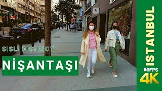 Nisantasi, Istanbul- Walking Video 4K60fps Nişantaşı Yürüyüş Videosu