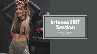 INTENSE HIIT SESSION with Dumbbells | Workout by Evelina