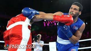 Erislandy Alvarez Borges beats Sofiane Oumiha in men's 63.5kg gold medal bout | Paris Olympics