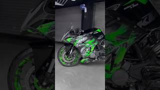 RC 390 wrap modified  Green colour ktm bike  X2se kit  #rc390 #ytshorts #shorts #viralshorts